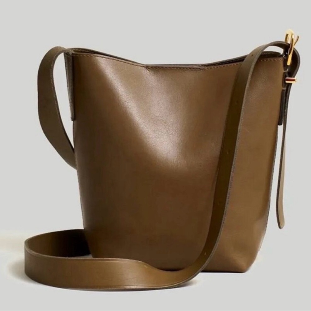 Madewell The Essential Mini Bucket Bag Olive Green